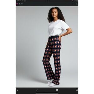 Scotch & Soda Wide Leg Granny SquareCrochet Pants Size Small